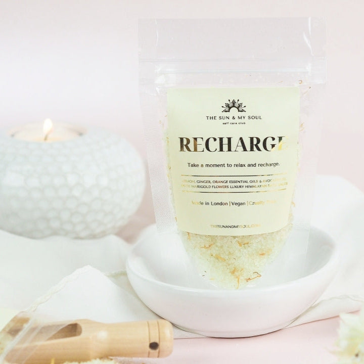 Luxury Himalayan Bath Salts with Lemon, Ginger and Orange