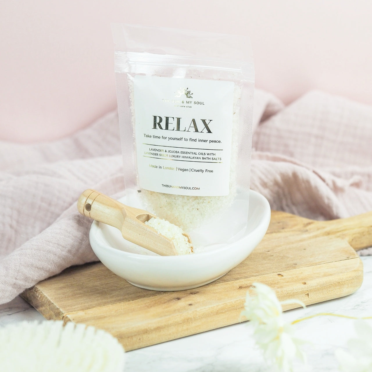 Himalayan Bath Salts with Lavender and Jojoba Oil