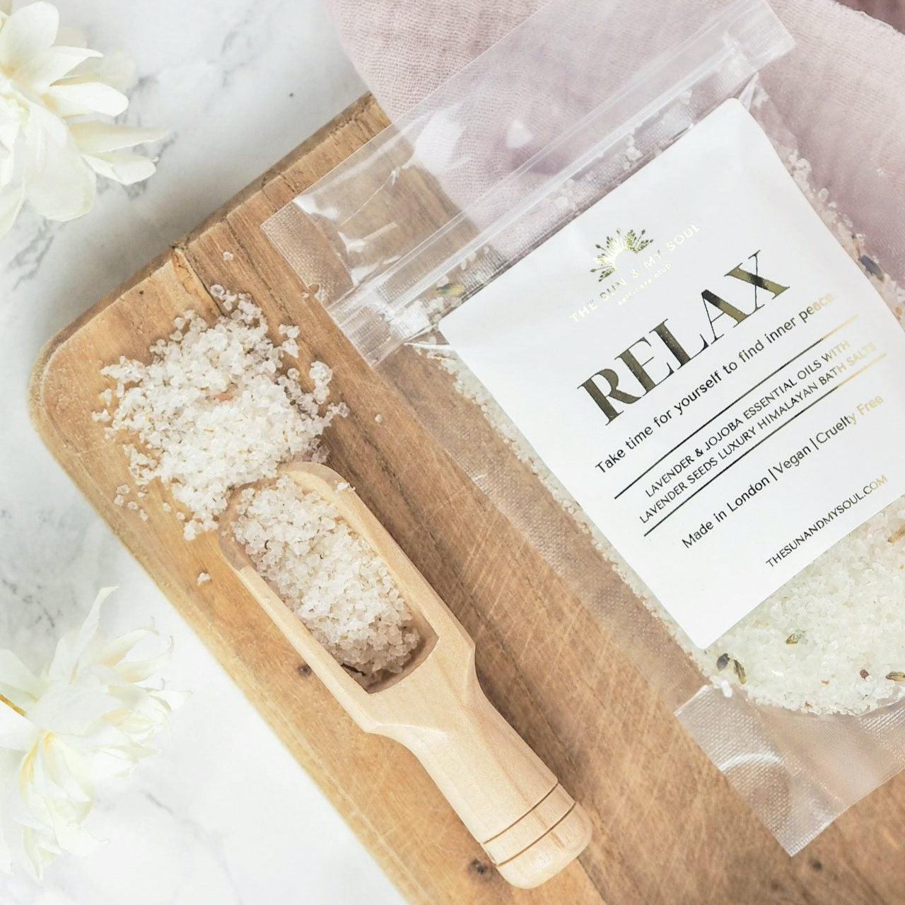 Himalayan Bath Salts with Lavender and Jojoba Oil