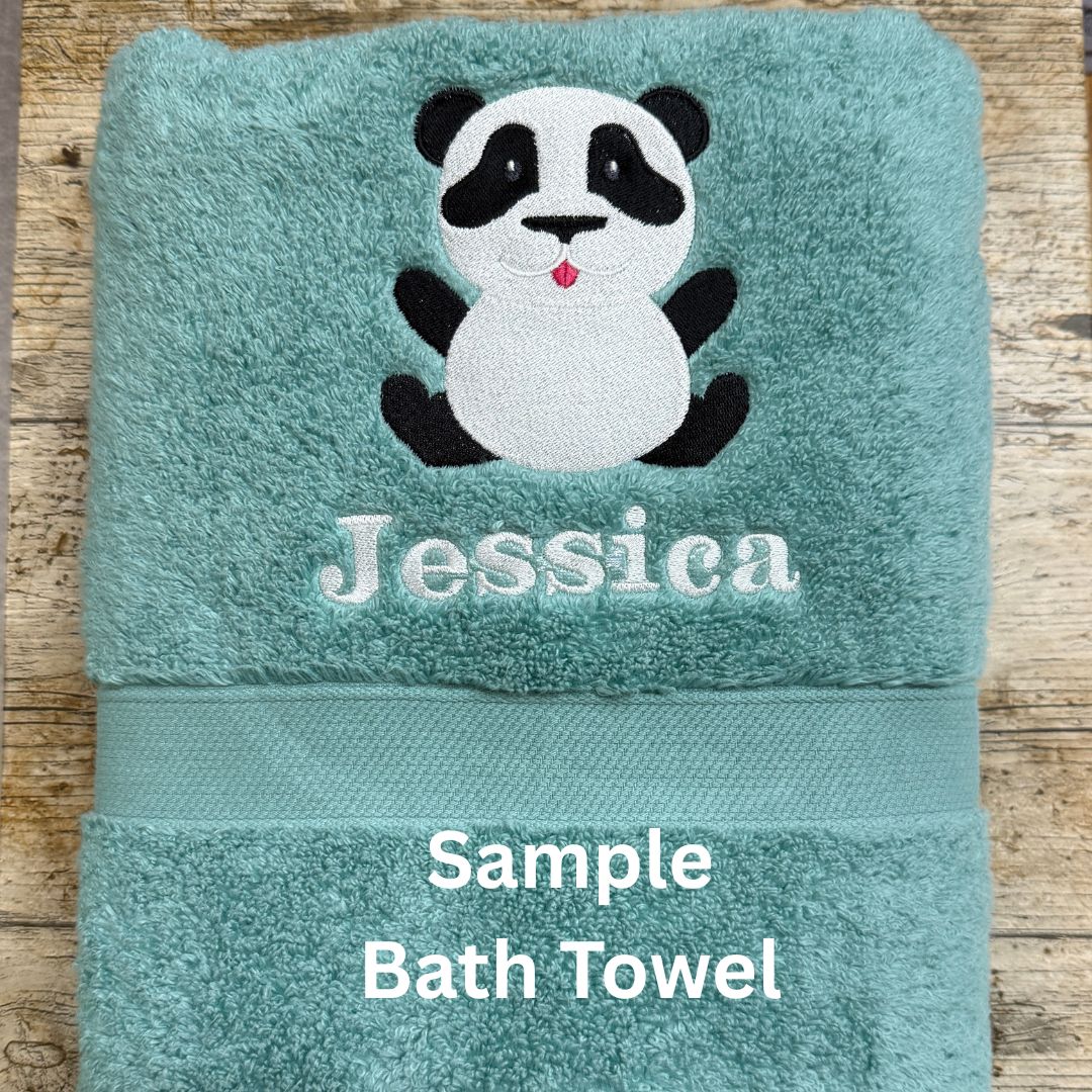 Beach Hippo Personalised Towels