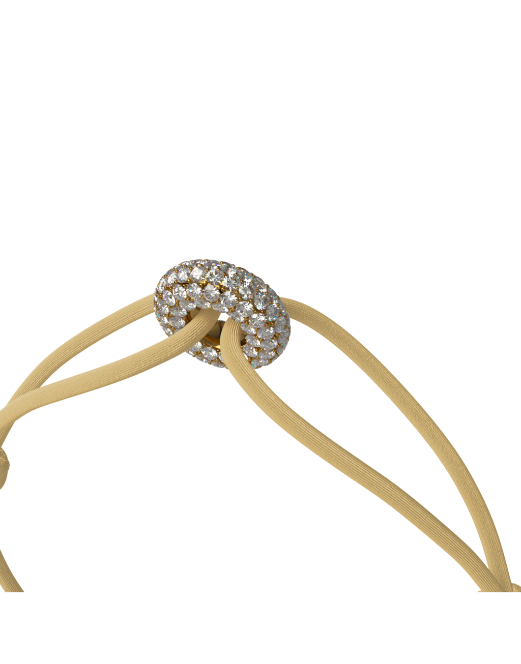 Mini Golden Soho Pavé Cord Bracelet