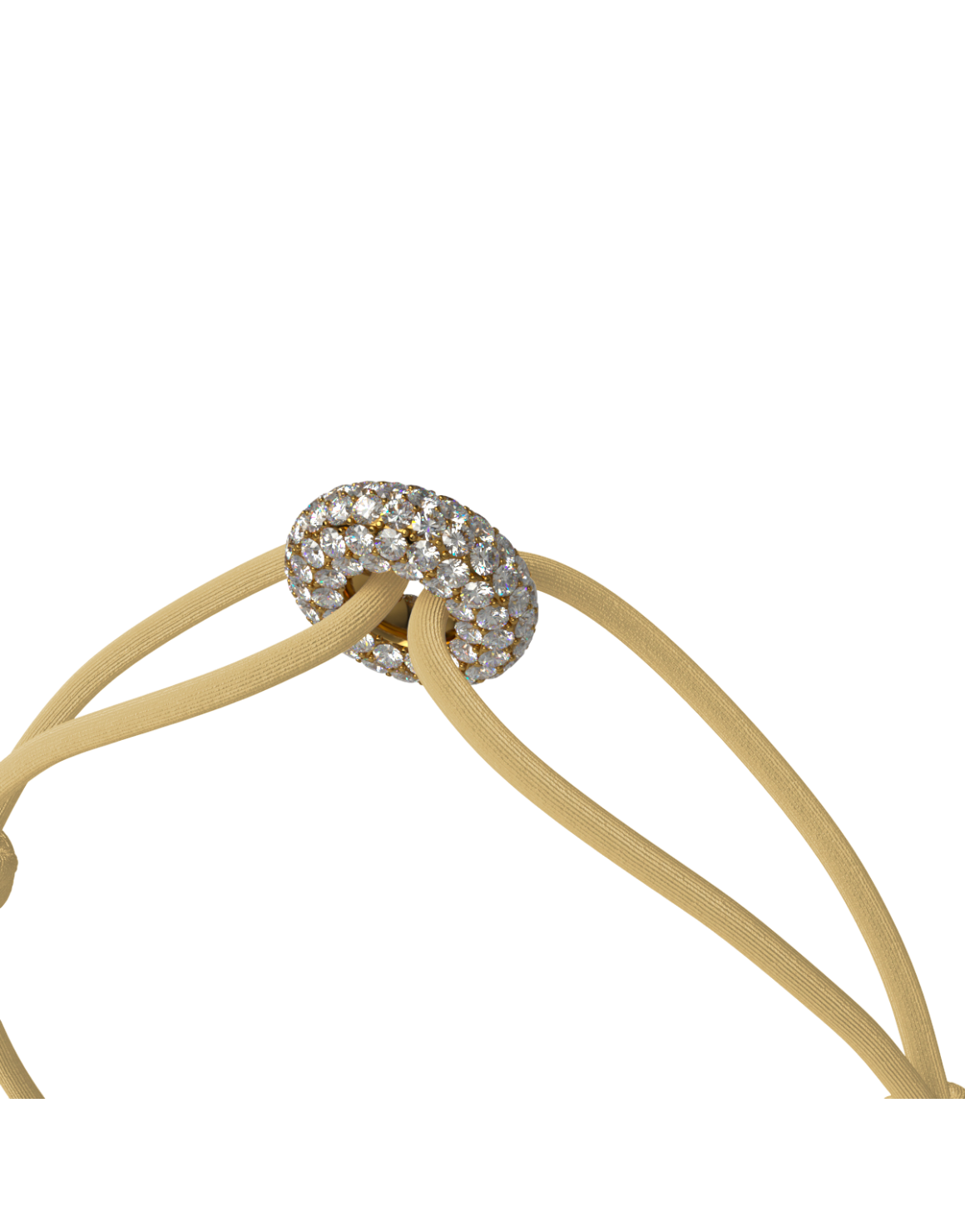 Mini Golden Soho Pavé Cord Bracelet