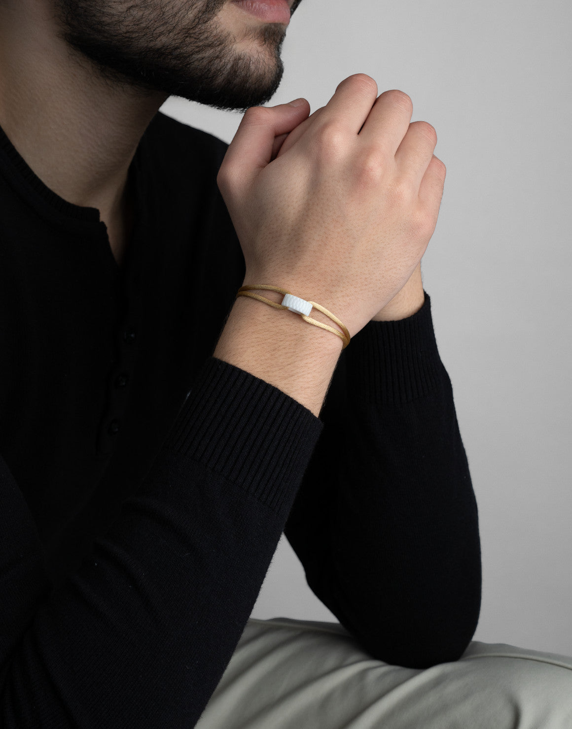 Snow Regent Cord Bracelet