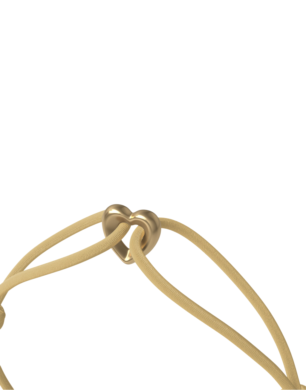 Golden Heart Cord Bracelet