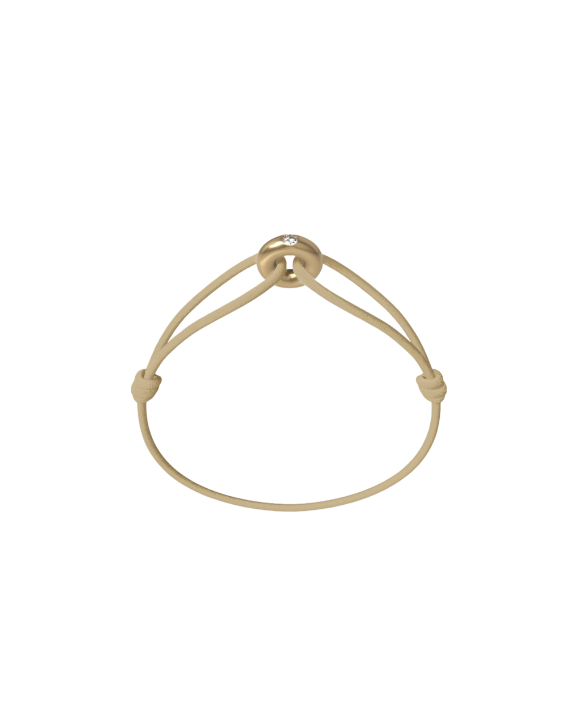 Mini Golden Soho Diamond Cord Bracelet