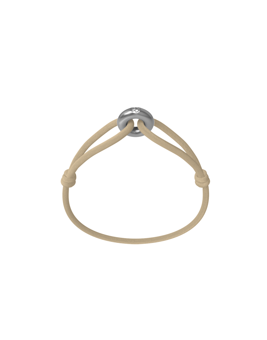 Silver Soho Diamond Cord Bracelet