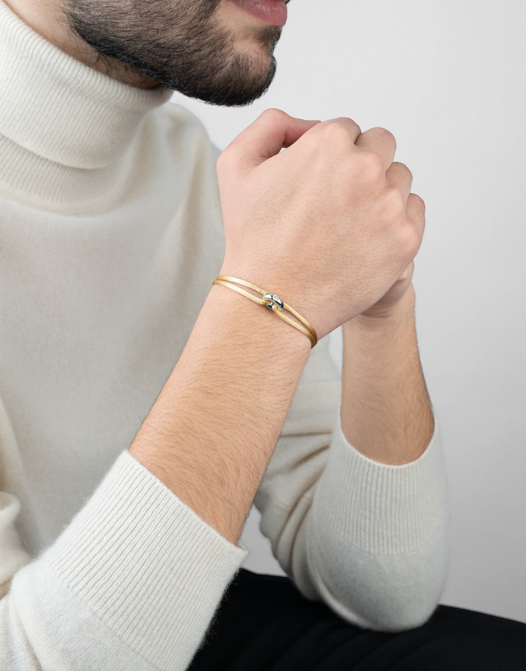 Silver Soho Diamond Cord Bracelet