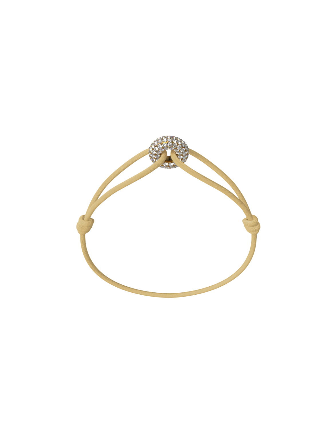 Mini Golden Soho Pavé Cord Bracelet