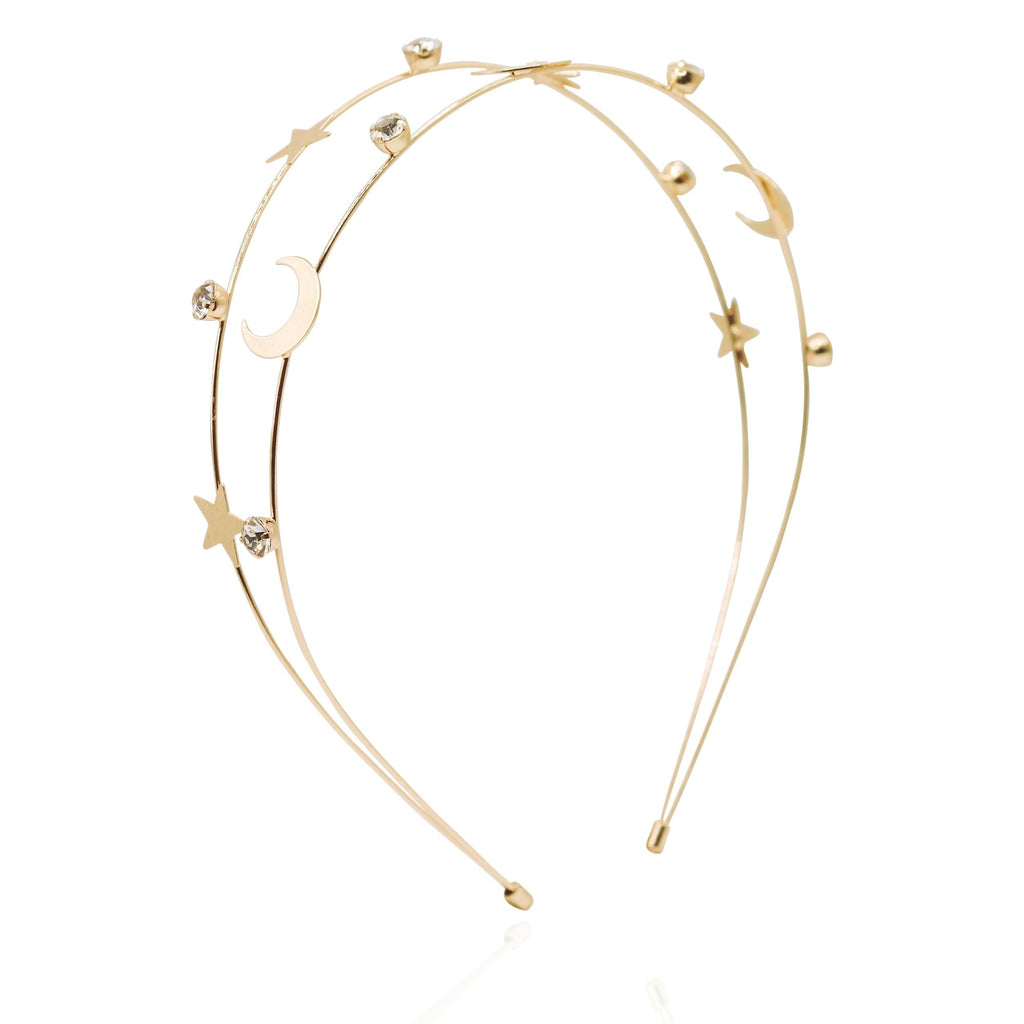 Sasha Moon & Star Headband | Gold