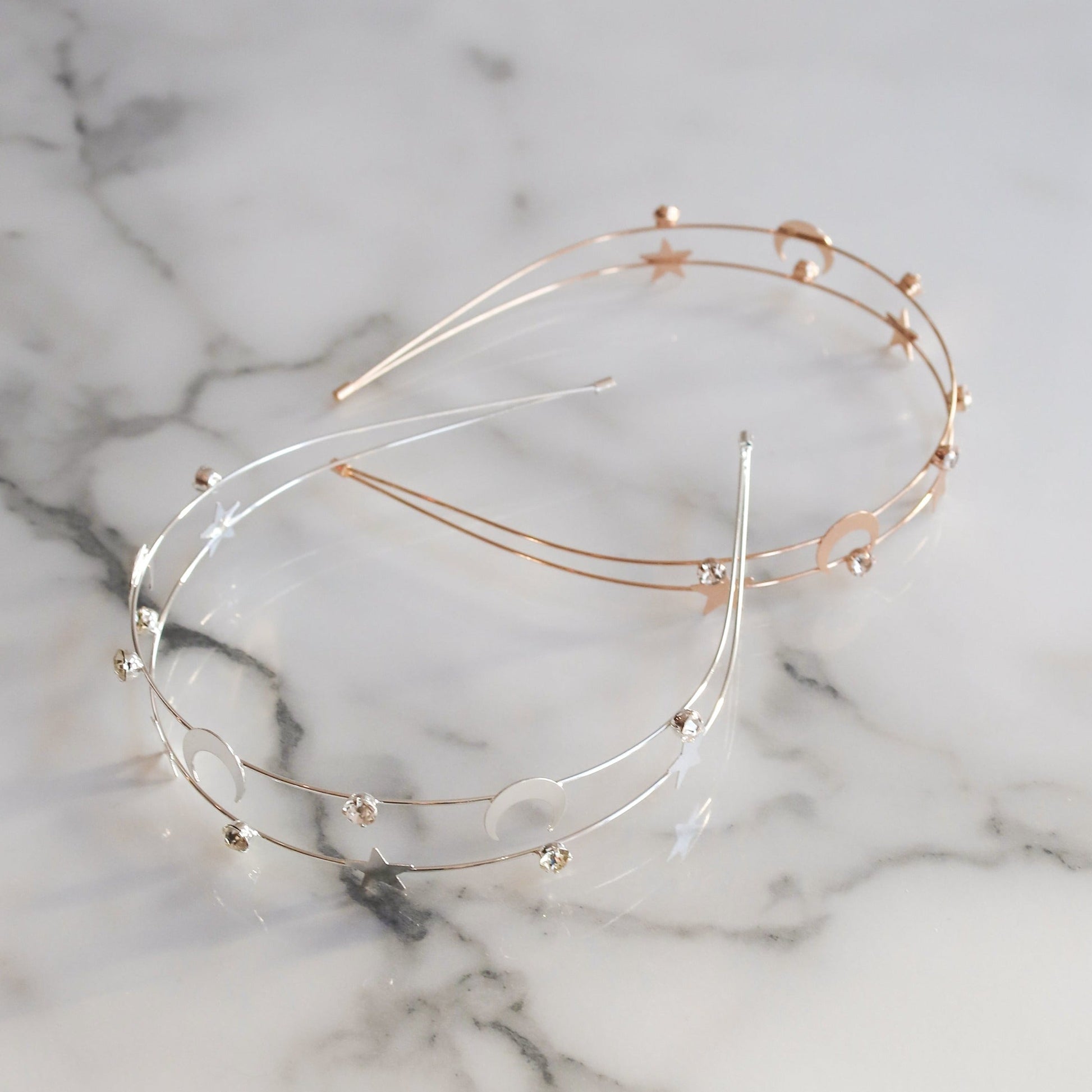 Sasha Moon & Star Headband | Silver