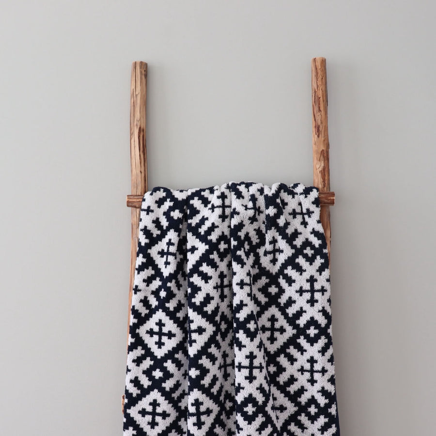 Setumaa Pattern Terry Sauna Towel – Versatile & Soft 100% Cotton by LOKO at www.brixbailey.com