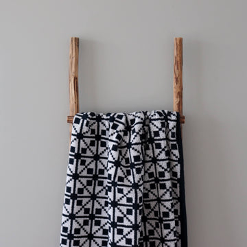 Virumaa Mitten Pattern Sauna Towel – Versatile & Soft Cotton by LOKO at www.brixbailey.com