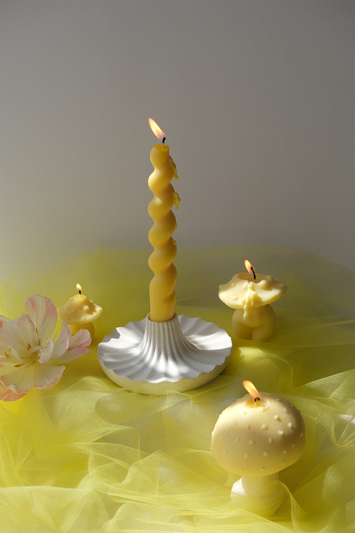 Scalloped Candle Holder