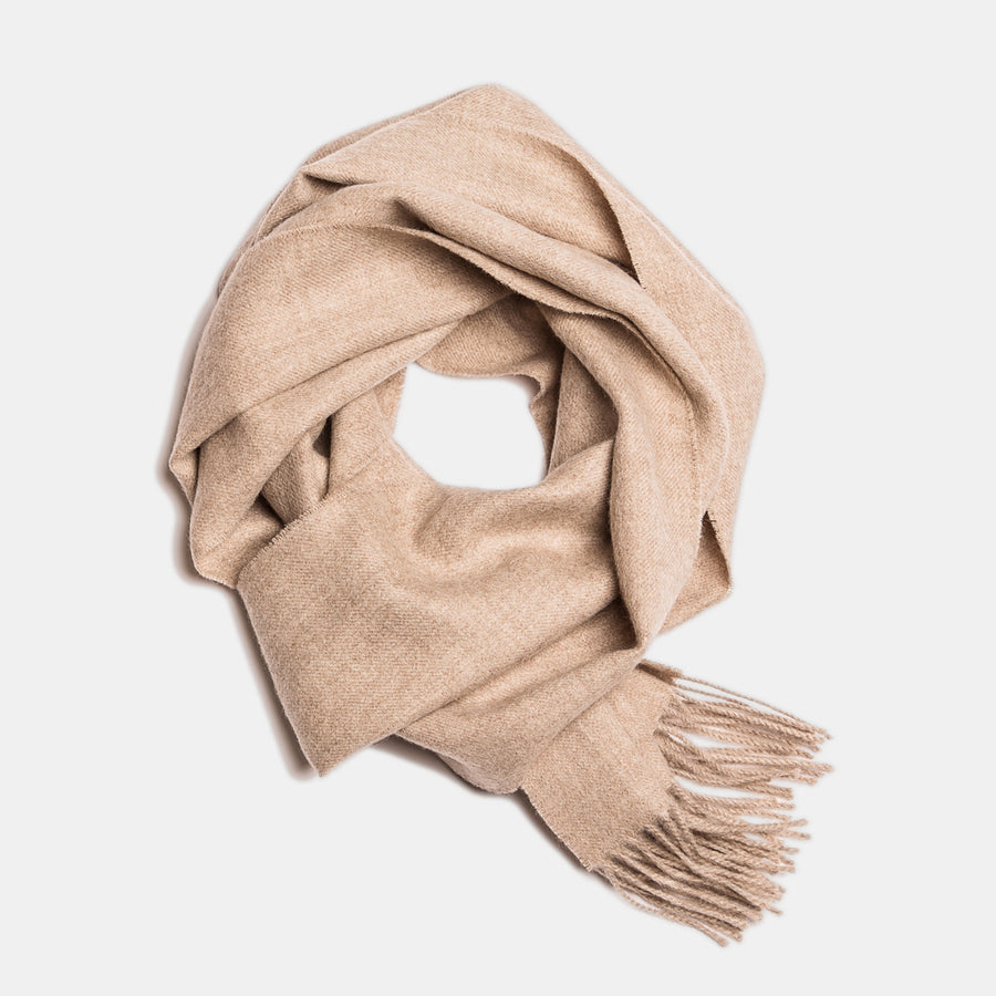 Natural Baby Alpaca Wool Scarf – Exclusive 200