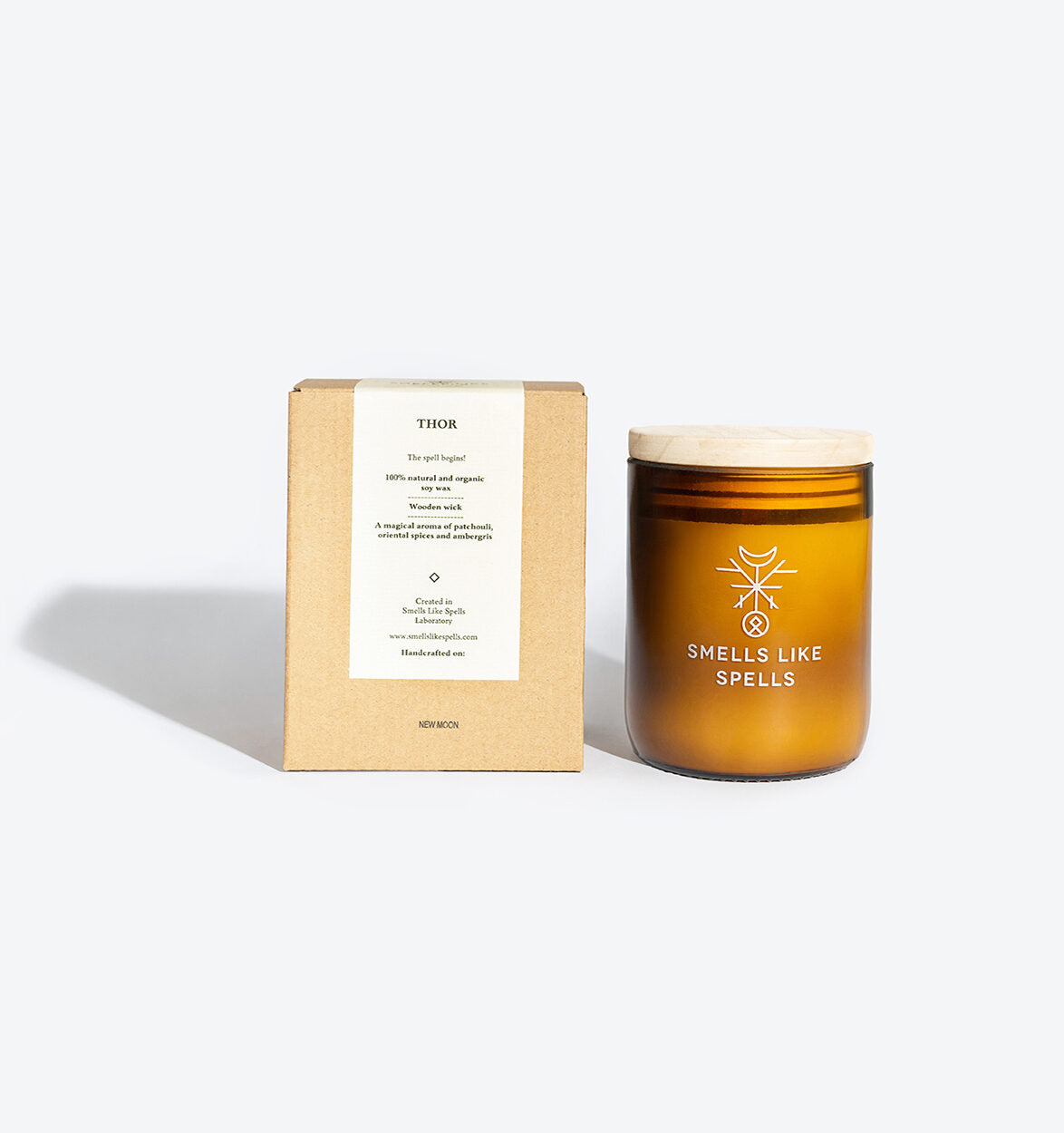 Thor's Magic Aroma Candle – Soy Wax with Patchouli & Spices by Smells Like Spells at www.brixbailey.com