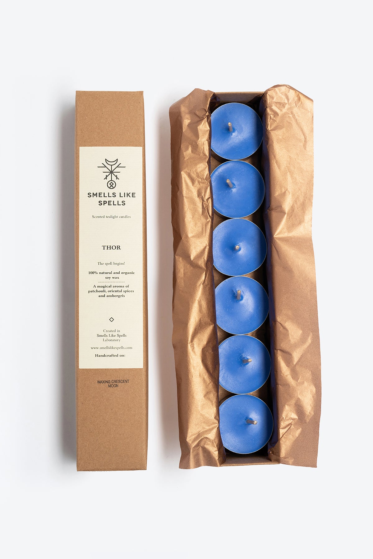 Magical Tealight Candles – Soy Wax with Patchouli & Ambergris Scents by Smells Like Spells at www.brixbailey.com