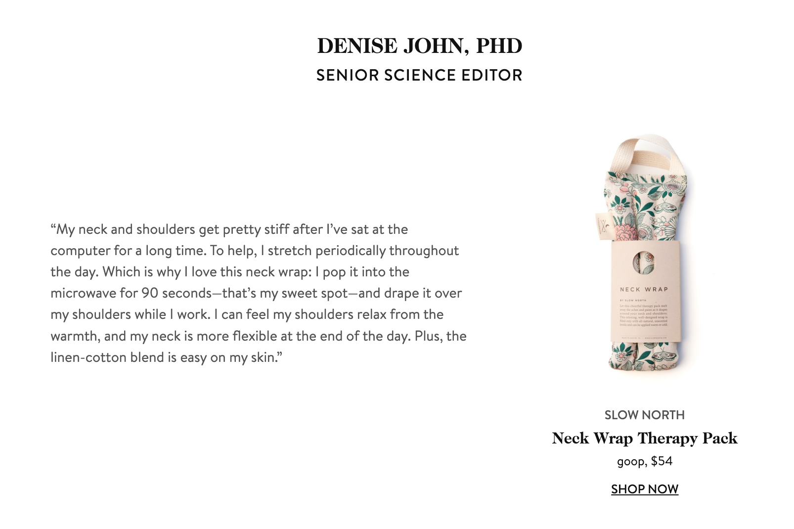 Neck Wrap Hidden Falls Floral Therapy Pack