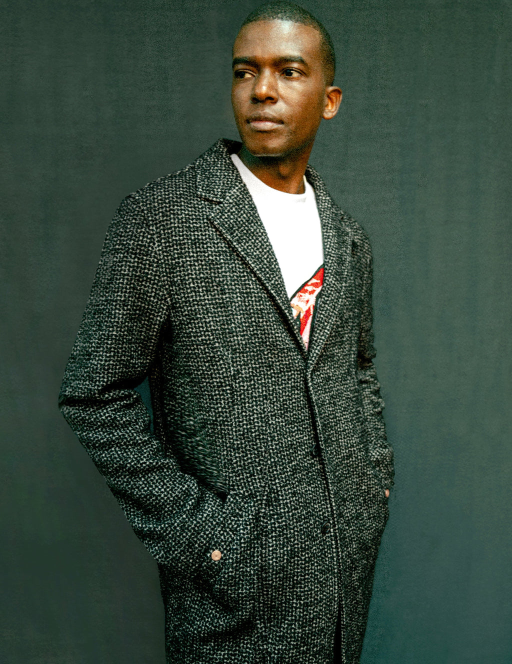 IMMORTAL Silverstone Frock Coat - Grey & White