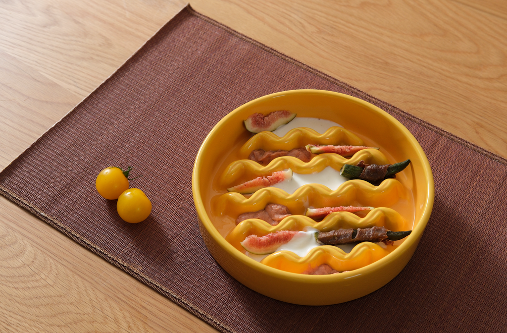 Macaroni Slow Feeder Dog Bowl with Non Slip Base