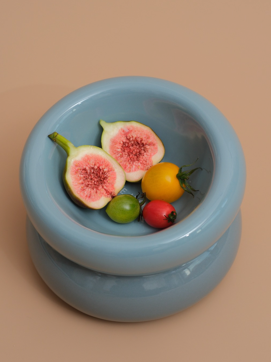 Souffle Pet Bowl in Frozen Blue
