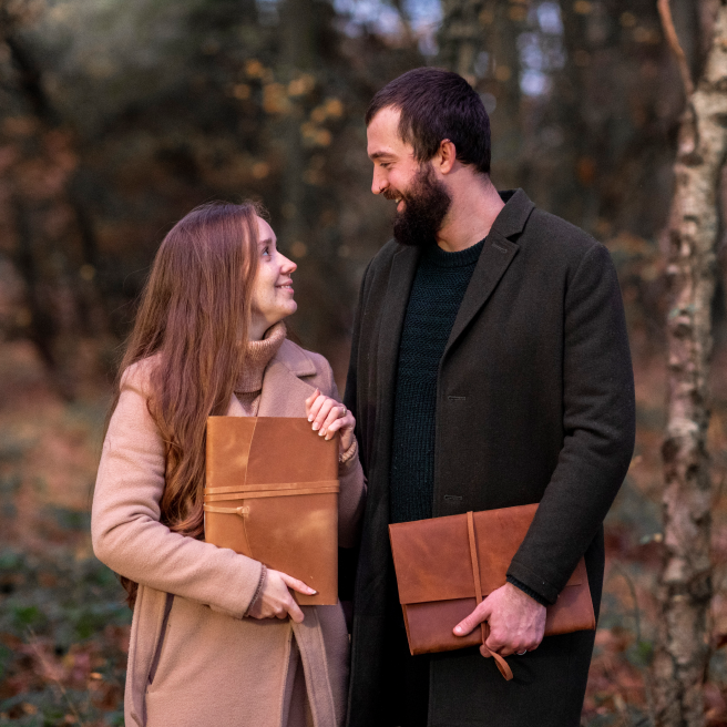 Light Oak Leather Journal