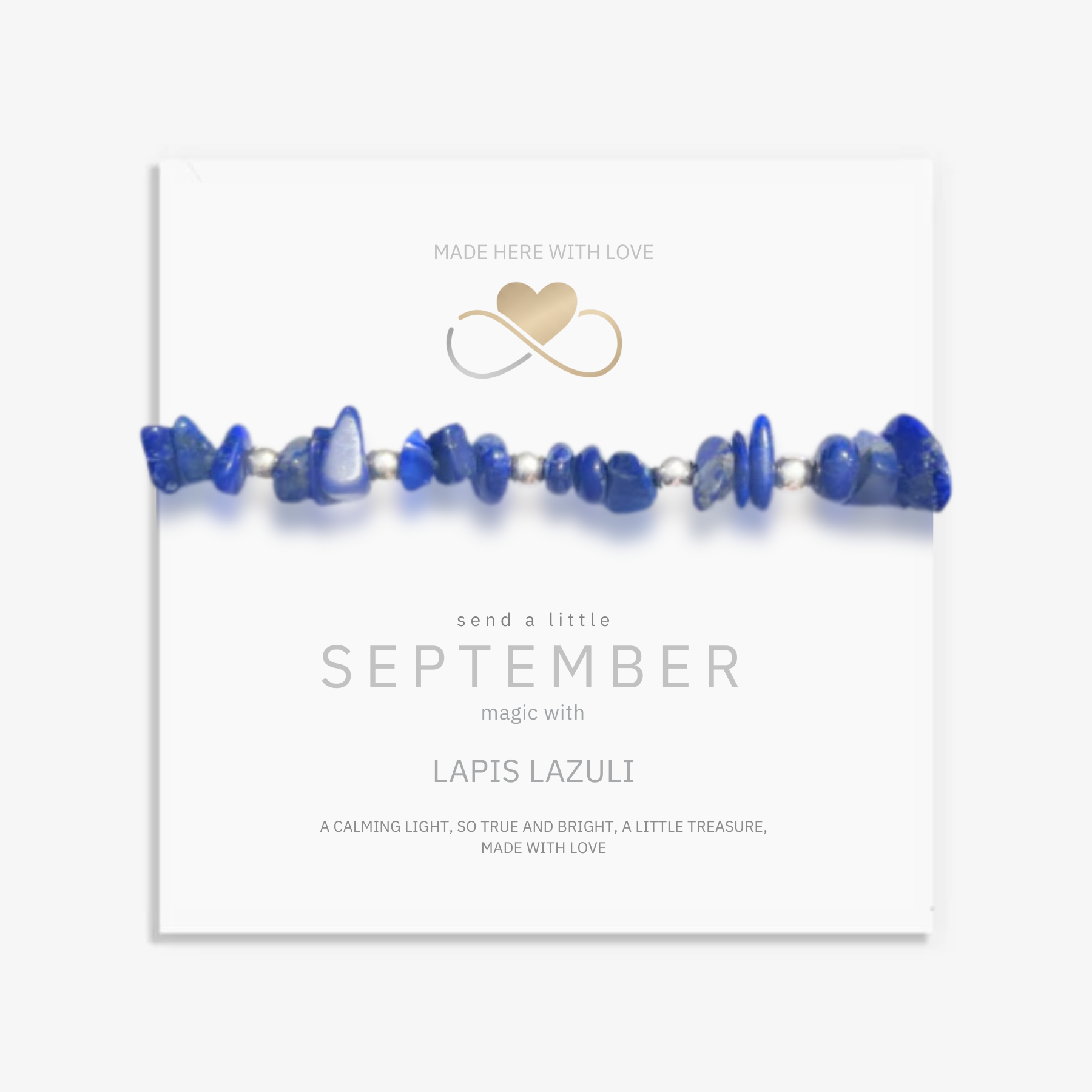 Lapis Lazuli Gemstone Bracelet in Sterling Silver or Gold