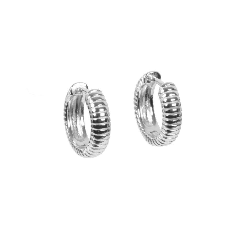 Serena 925 Silver Hoop Earrings – Timeless & Elegant Design by MyaMoon at www.brixbailey.com