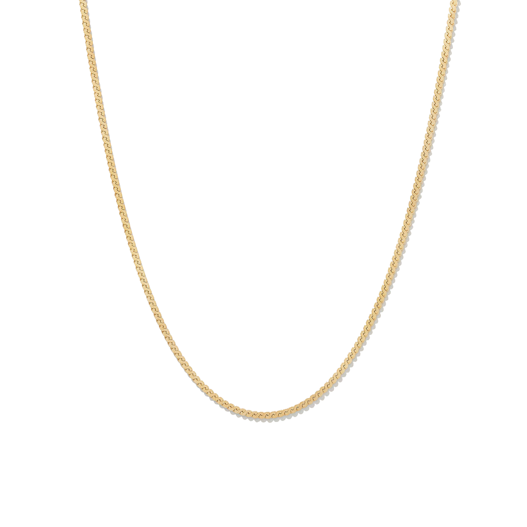 Serpentine Gold Filled Necklace
