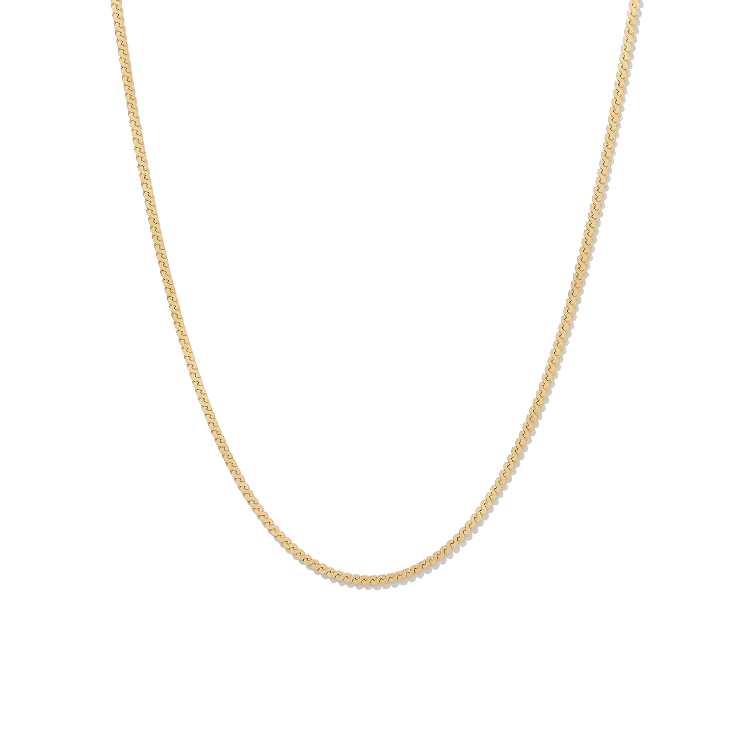 Serpentine Gold Filled Necklace