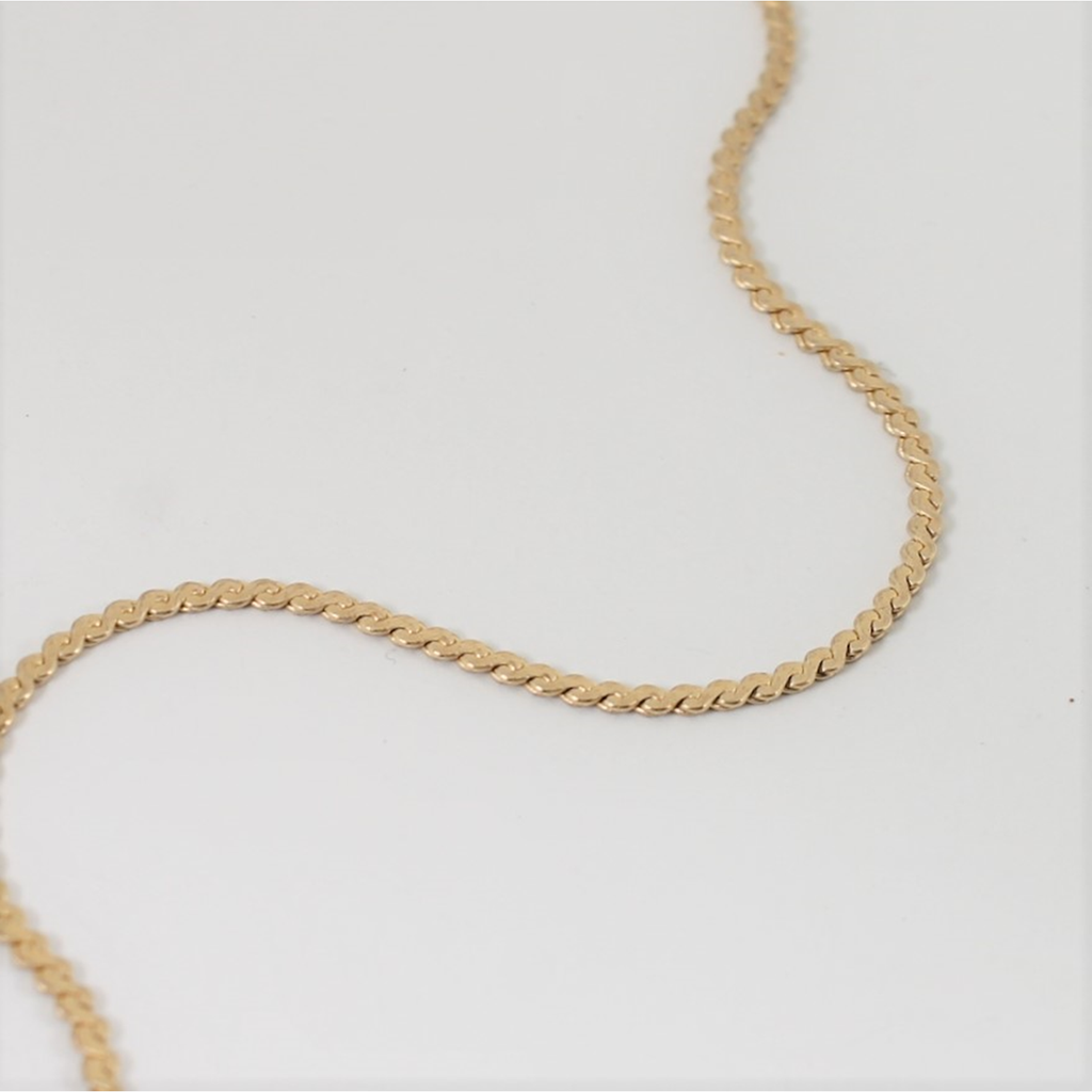 Serpentine Gold Filled Necklace