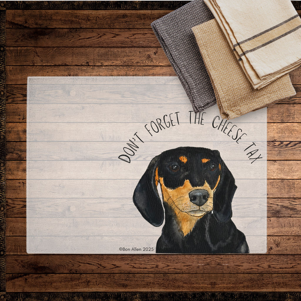Chop Like a Pro: Dachshund Chopping Board – Don't Forget the Cheese Tax!