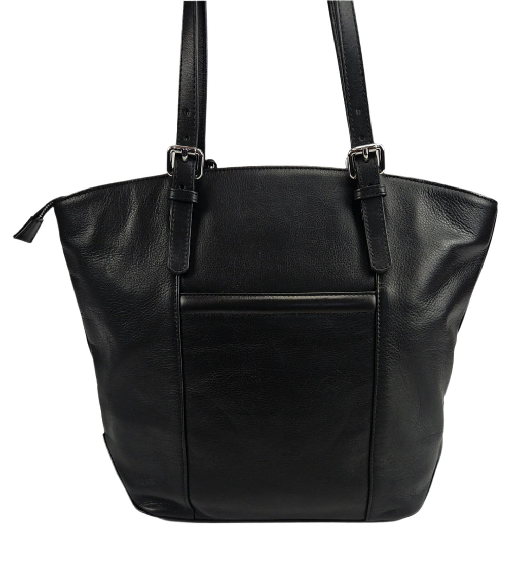 Sienna Zip Top Tote Shopper Bag for Women Handmade Leather