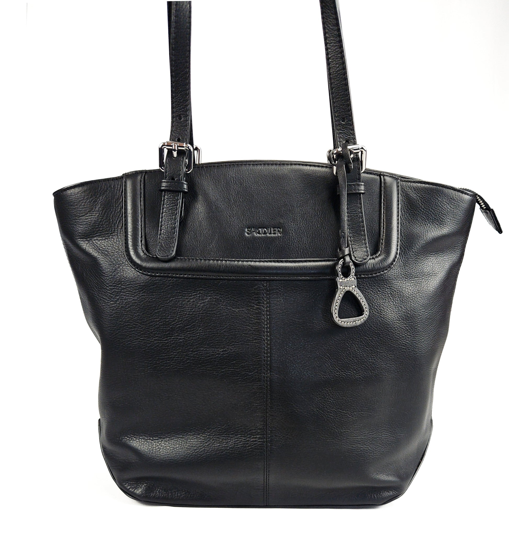 Sienna Zip Top Tote Shopper Bag for Women Handmade Leather