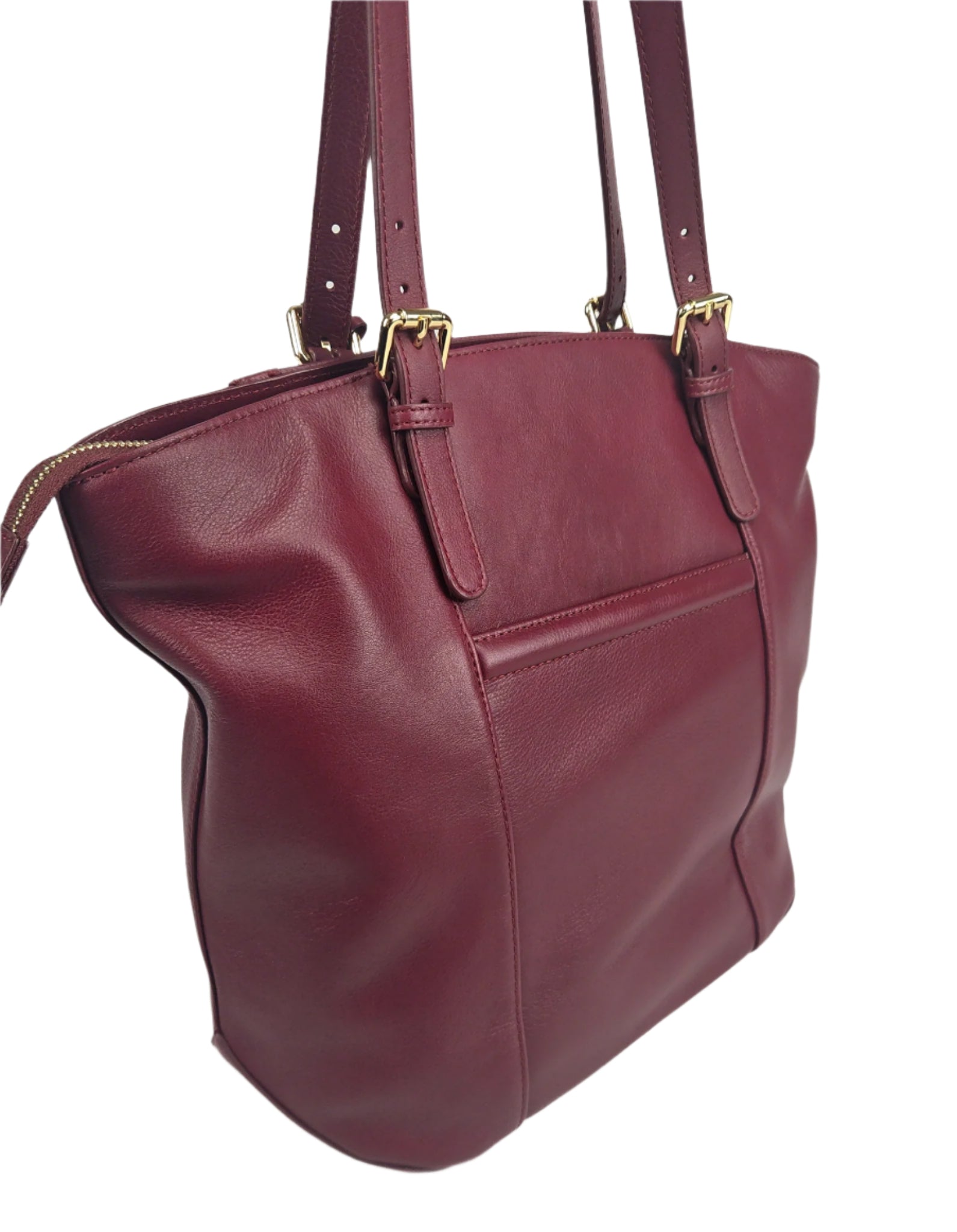 Sienna Zip Top Tote Shopper Bag for Women Handmade Leather