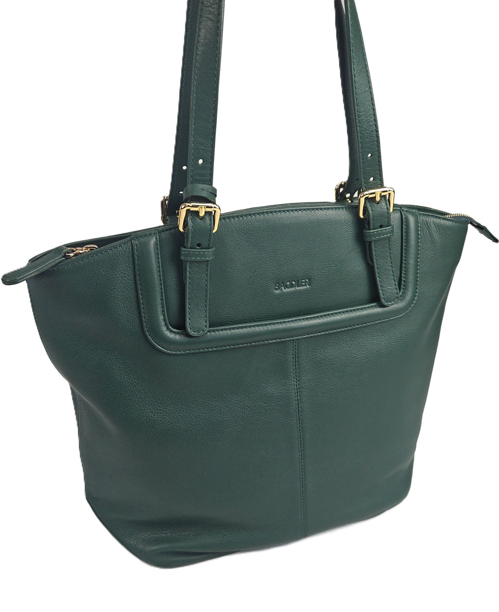Sienna Zip Top Tote Shopper Bag for Women Handmade Leather