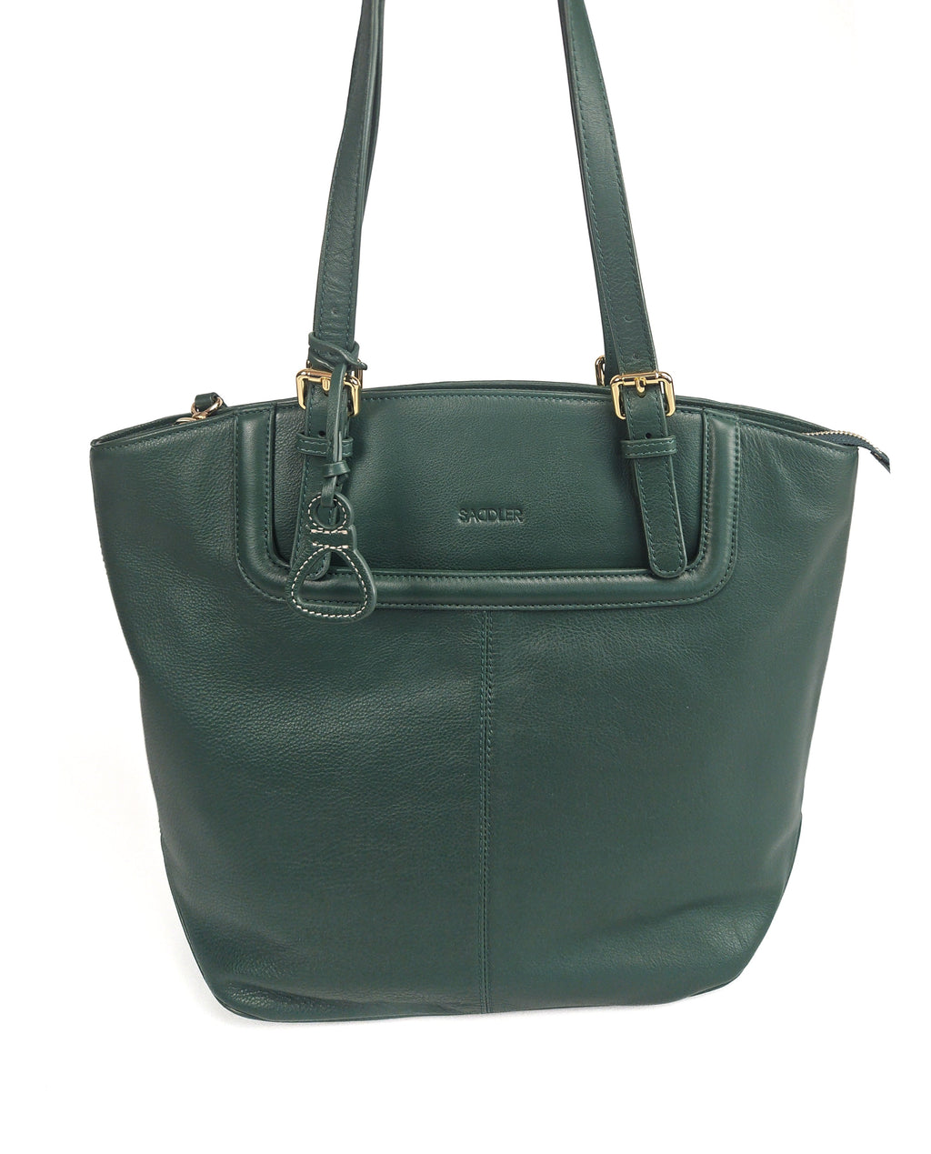 Sienna Zip Top Tote Shopper Bag for Women Handmade Leather