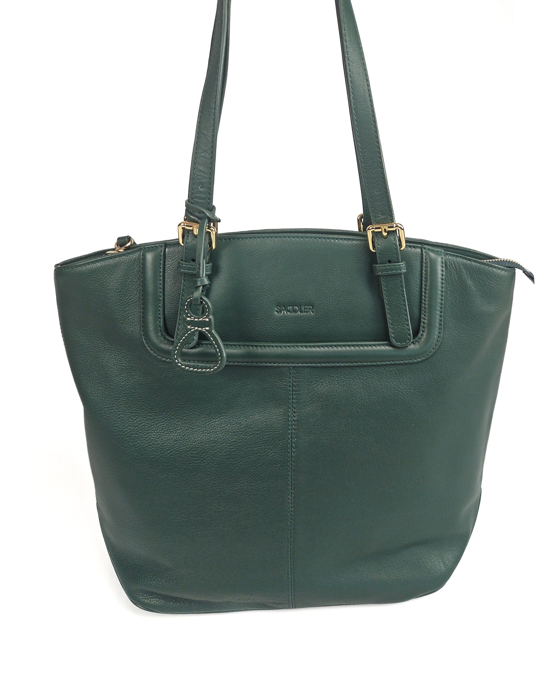 Sienna Zip Top Tote Shopper Bag for Women Handmade Leather