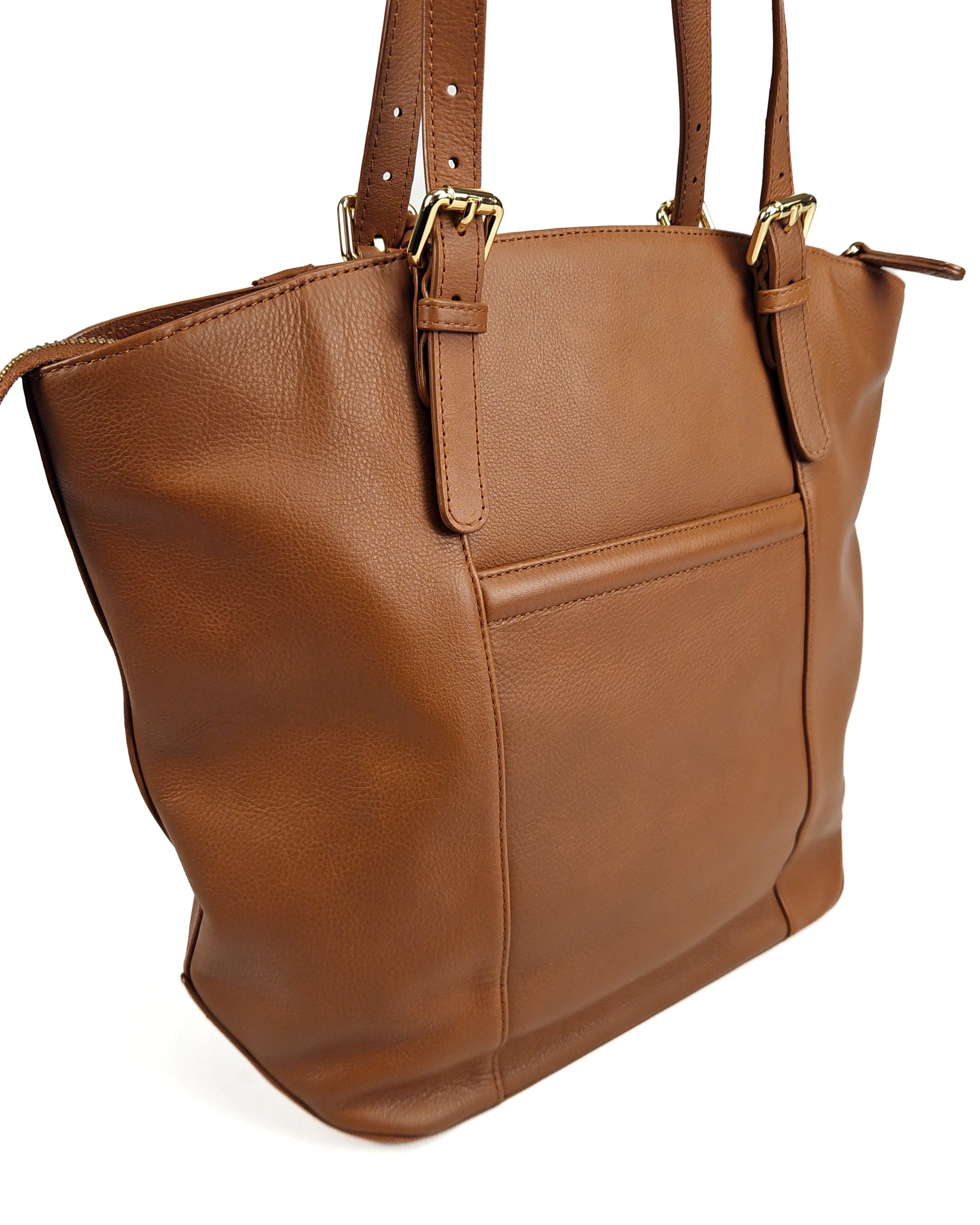 Sienna Zip Top Tote Shopper Bag for Women Handmade Leather