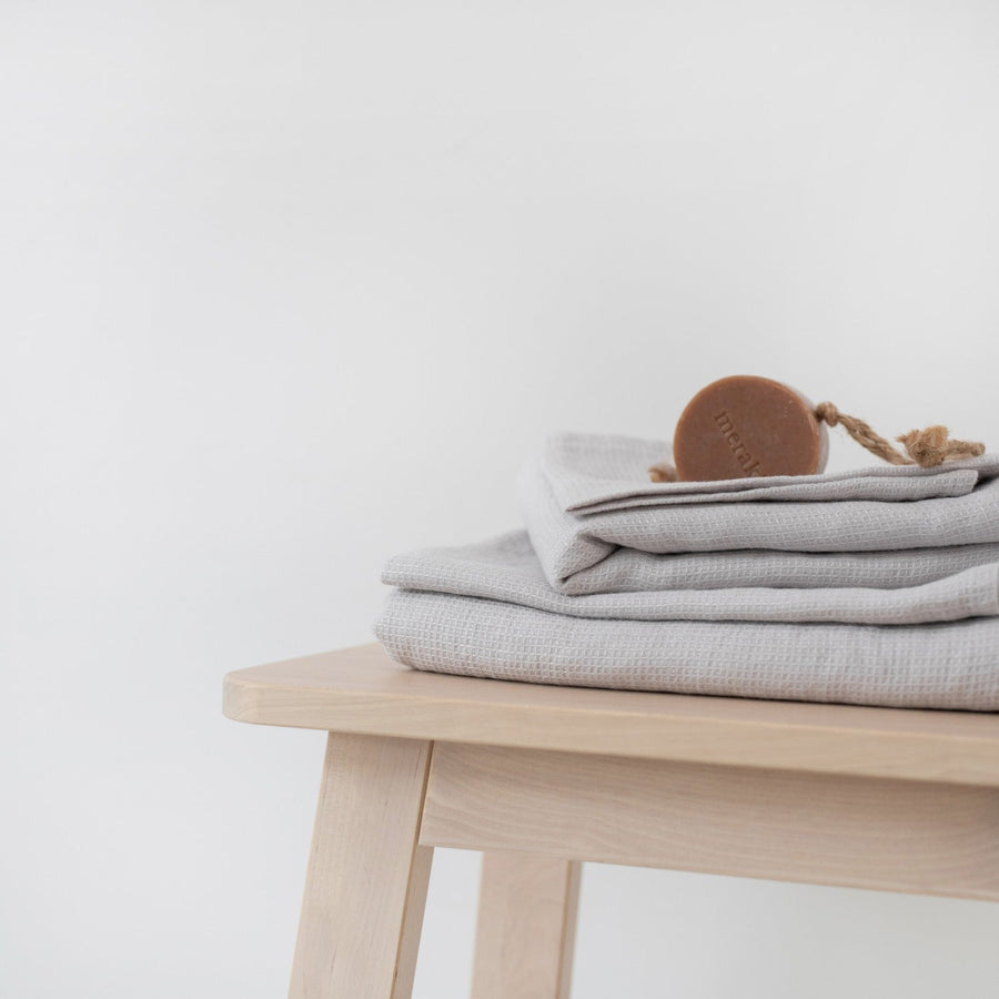 Luxurious Waffle Linen Bath Towel – Hypoallergenic & Quick-Dry by Linen Tales at www.brixbailey.com