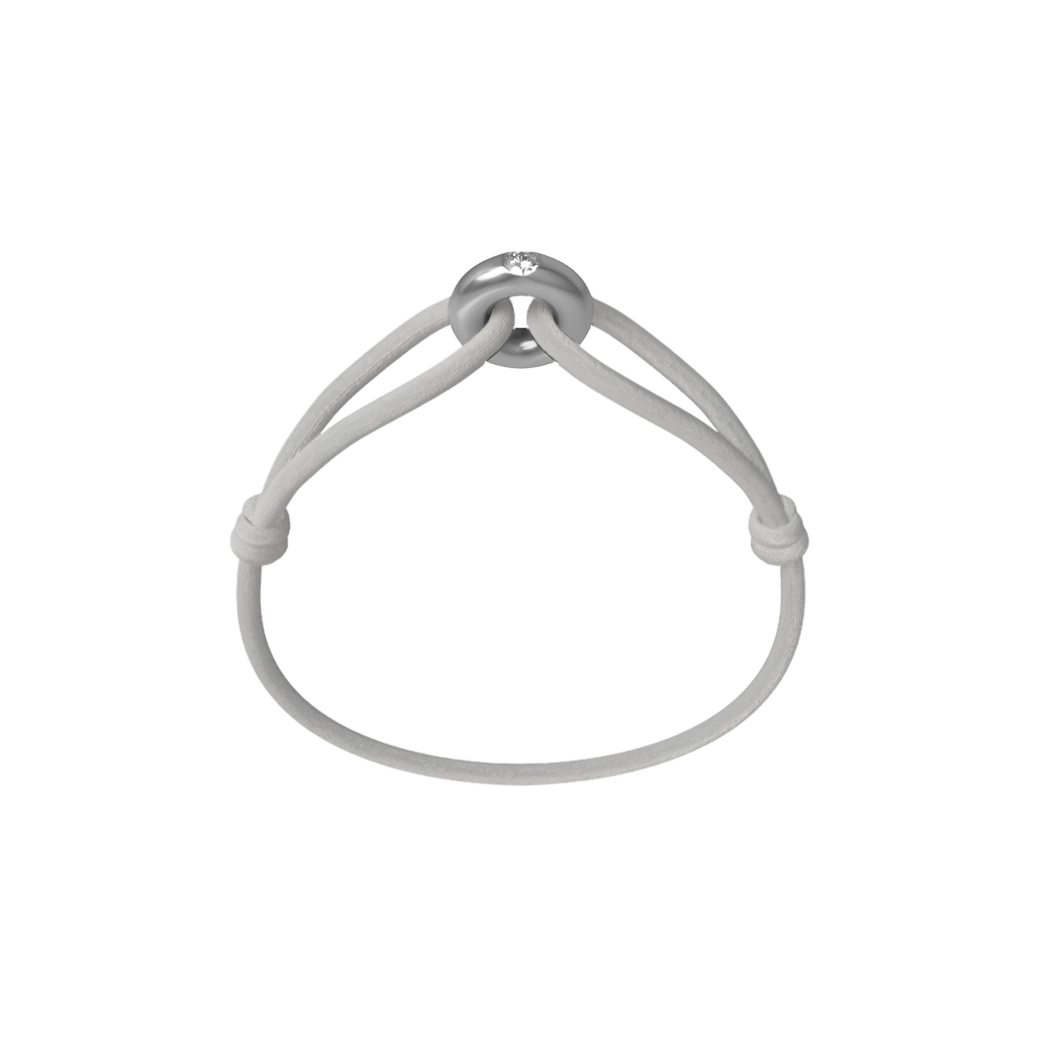 Silver Soho Diamond Cord Bracelet