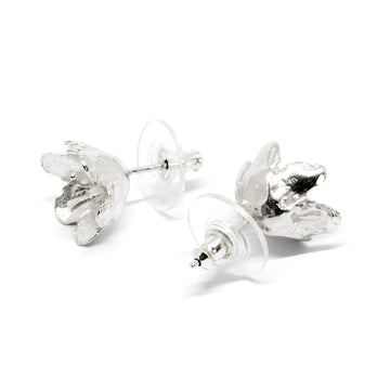 Silver 925 Liverleaf Earrings – Handcrafted, Nature-Inspired by Agnes Veski Jewellery at www.brixbailey.com