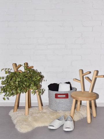 Handmade Wool Felt Decor Basket – Elegant & Sustainable Storage by Omaking at brixbailey.com