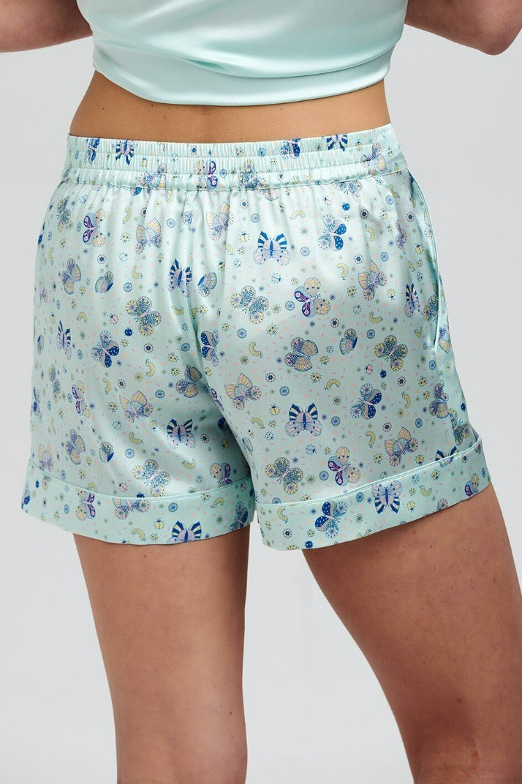 Rosie Glacier Butterfly Silk Short