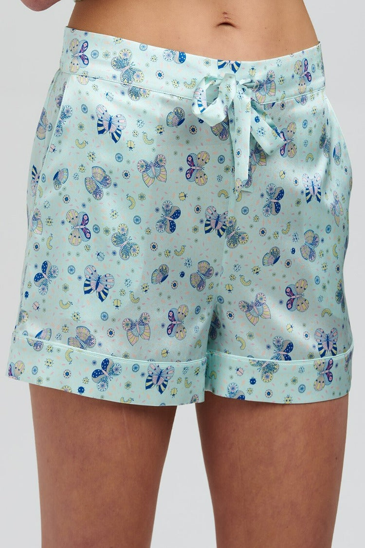 Rosie Glacier Butterfly Silk Short