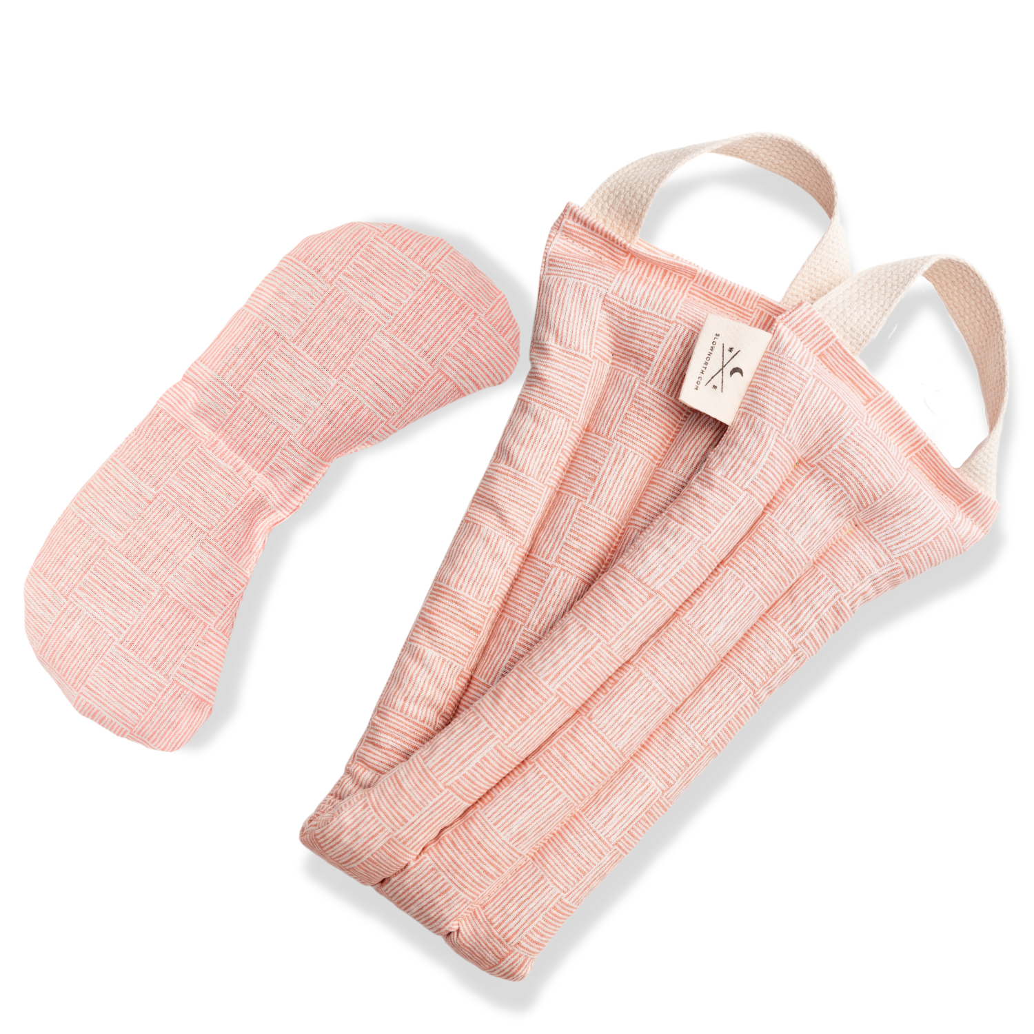 Eye Mask and Neck Wrap Bundle in Pink Pampas
