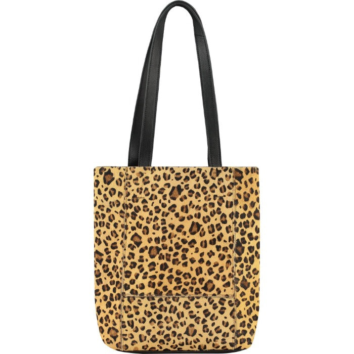 Animal Print Bow Compact Leather Tote - 4
