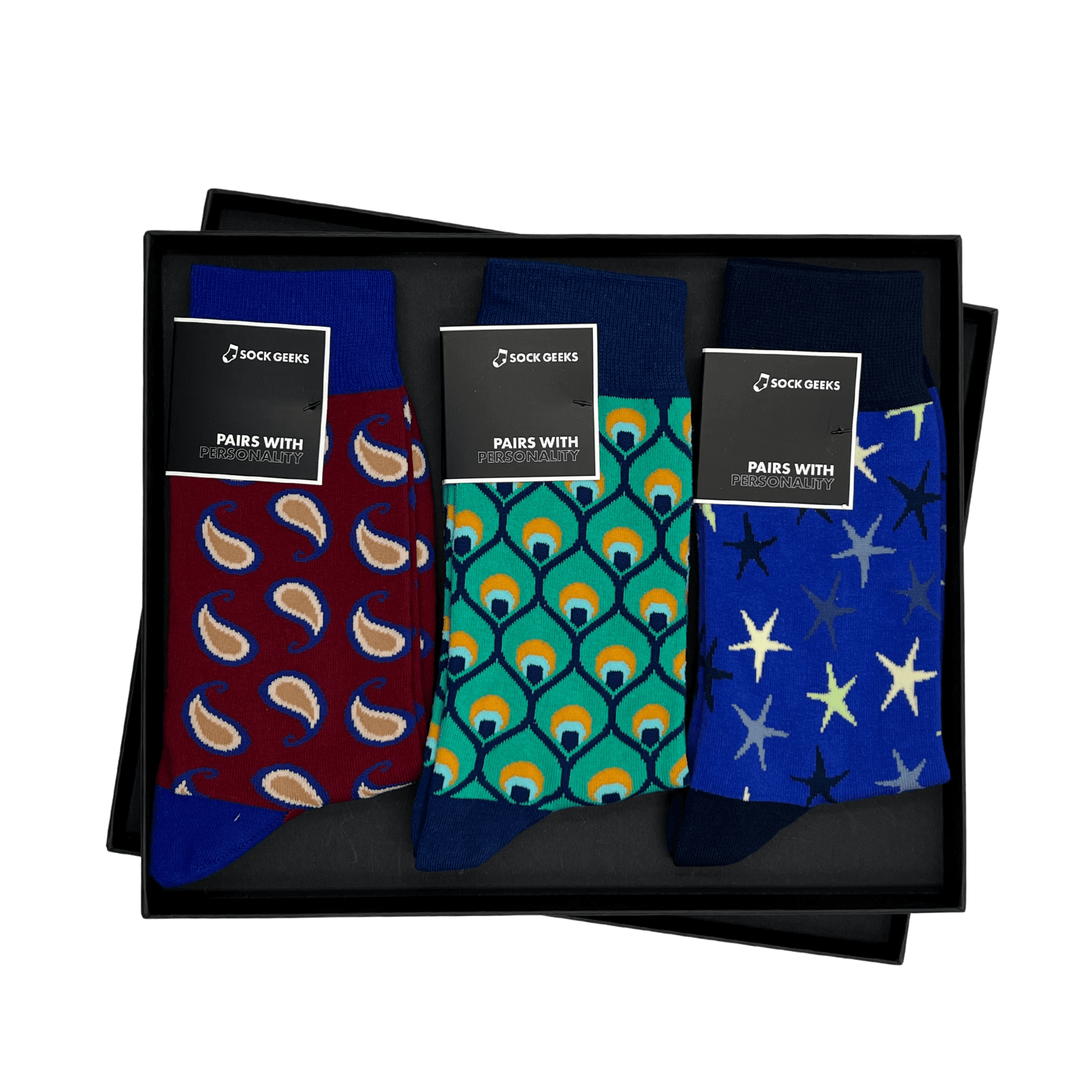 Luxury Organic Sock Gift Box Three Pairs
