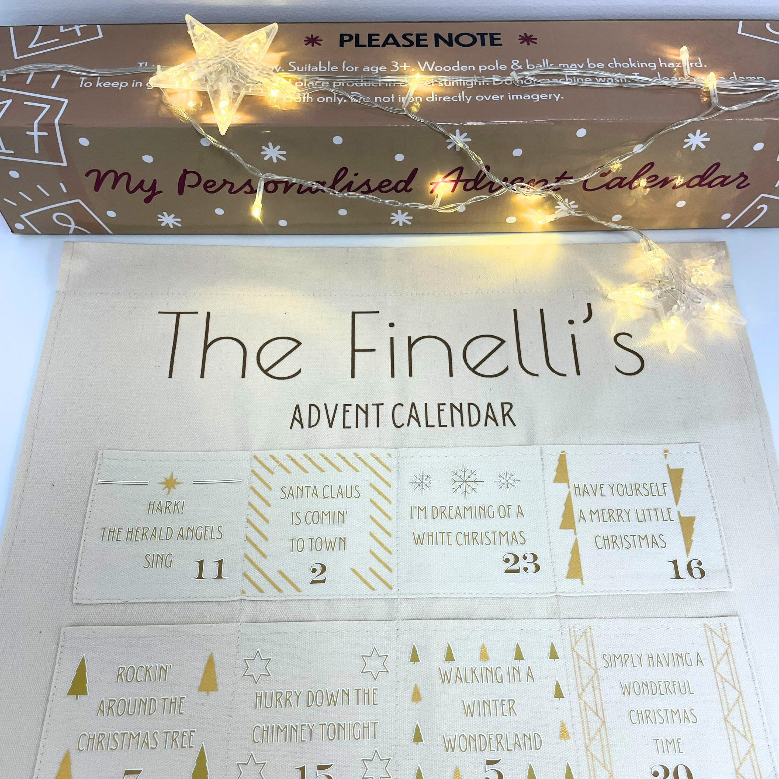 Personalised Christmas Hits Advent Calendar