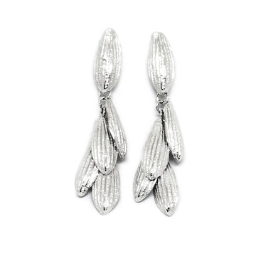 SPRING Silver Earrings – Handcrafted & Nature-Inspired by Agnes Veski Jewellery at www.brixbailey.com