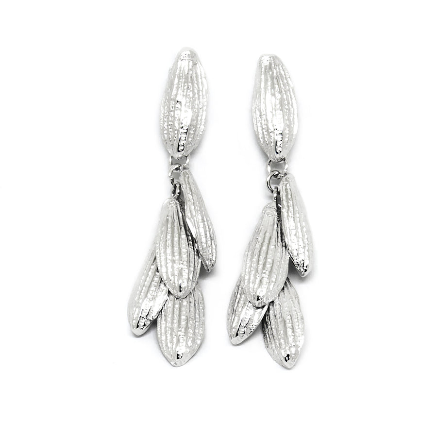 SPRING Silver Earrings – Handcrafted & Nature-Inspired by Agnes Veski Jewellery at www.brixbailey.com